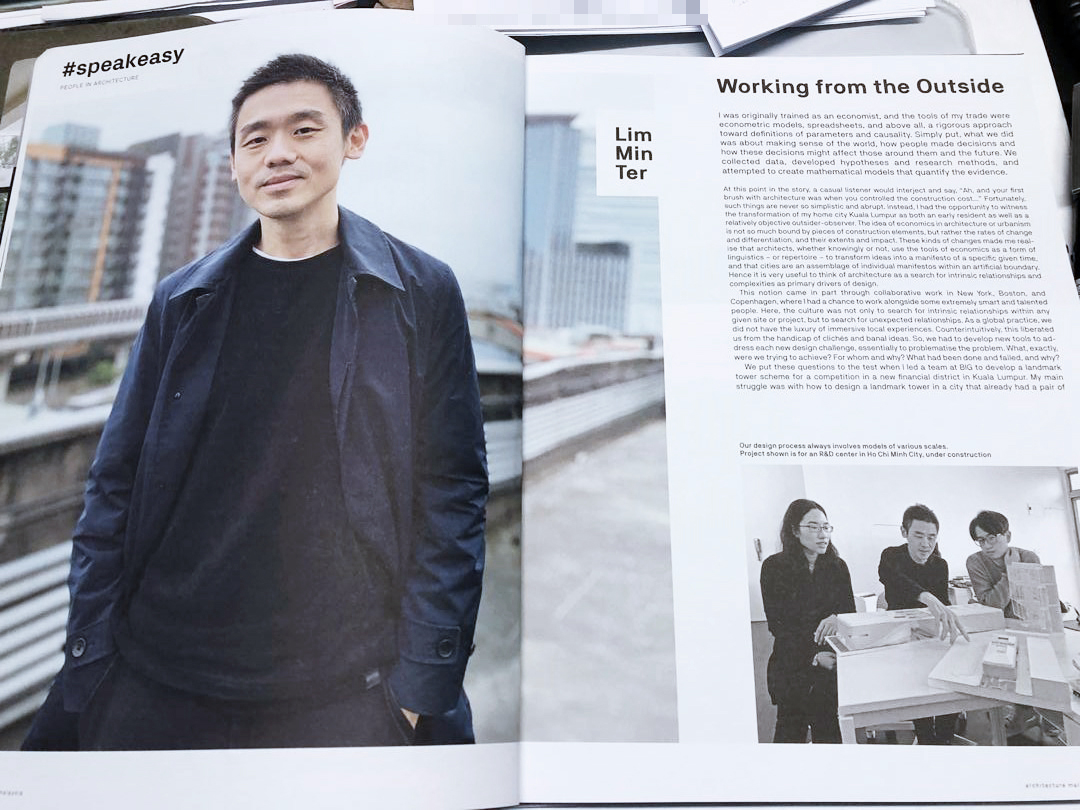 Interview with Min Ter Lim in Architecture Malaysia Magazine Issue 30.6